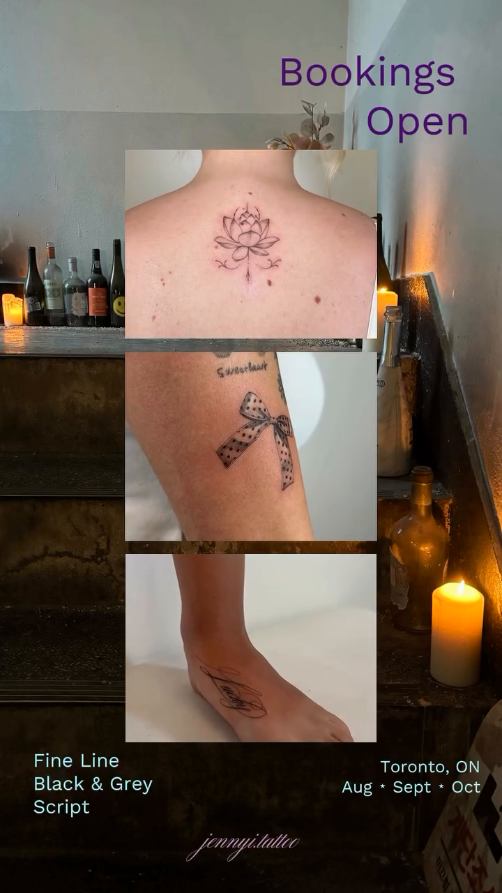 Tattoo by @jennyi.tattoo — fine_line, black_and_grey