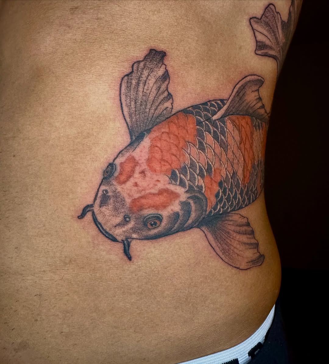 Tattoo by @21.12_ink โ japanese_irezumi, black_and_grey