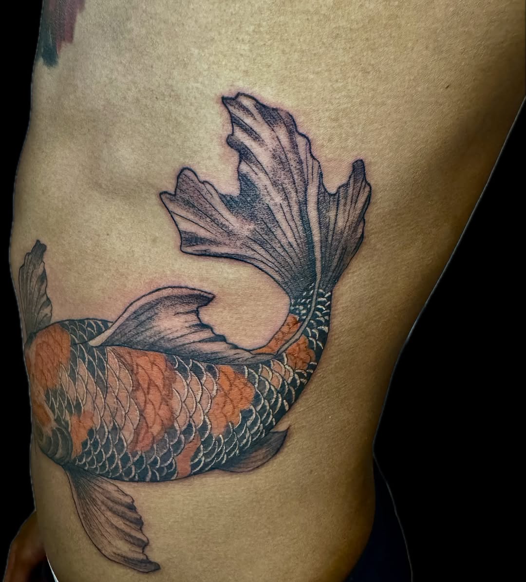 Tattoo by @21.12_ink โ japanese_irezumi, black_and_grey