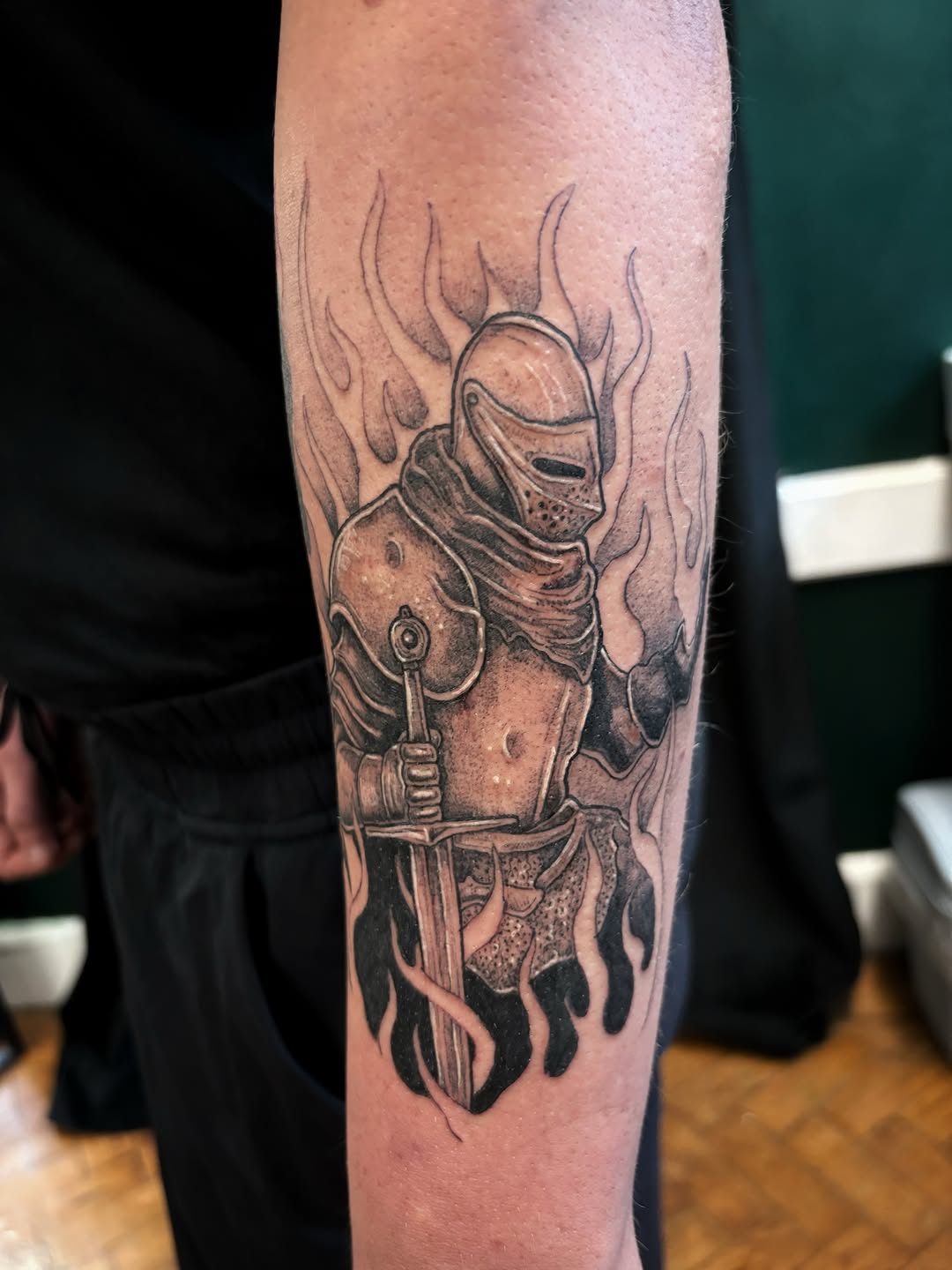 Tattoo by @scorchedbones_ โ realism, black_and_grey