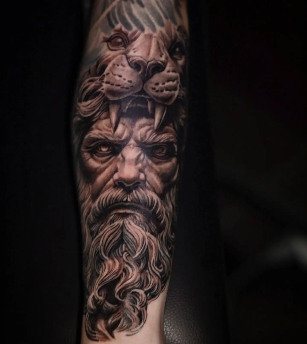 Tattoo by @artofsteve โ realism, black_and_grey