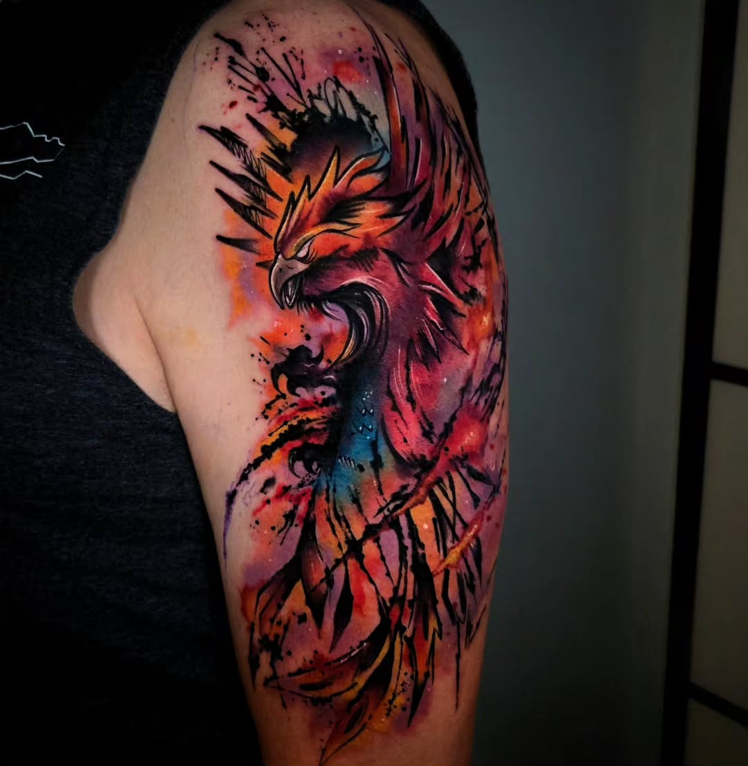 Tattoo by @victor_hatch_tattoos — watercolor, new_school