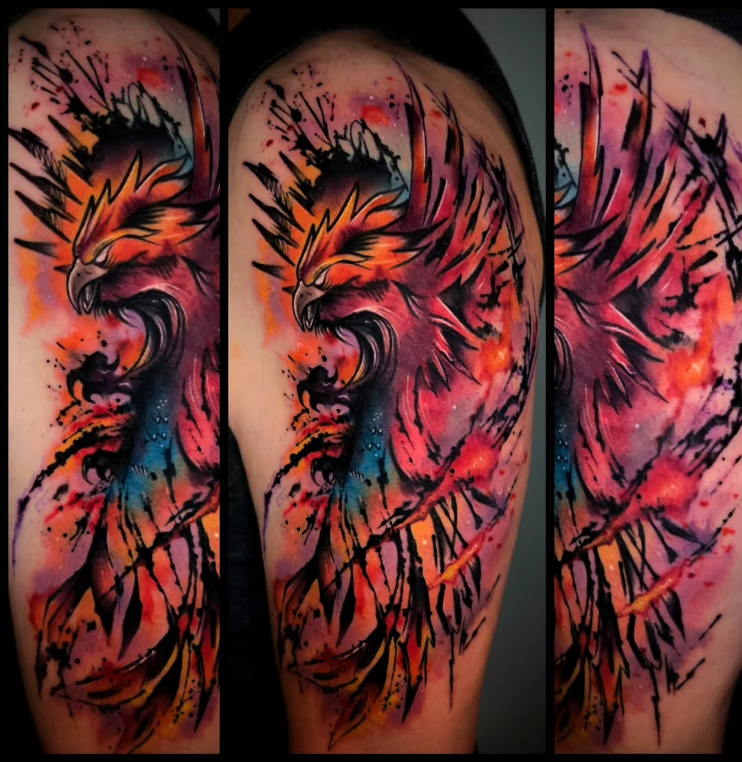 Tattoo by @victor_hatch_tattoos — watercolor, new_school