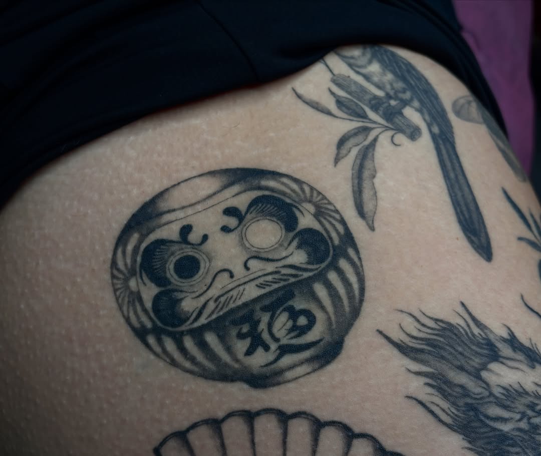 Tattoo by @silviieee — japanese_irezumi, black_and_grey