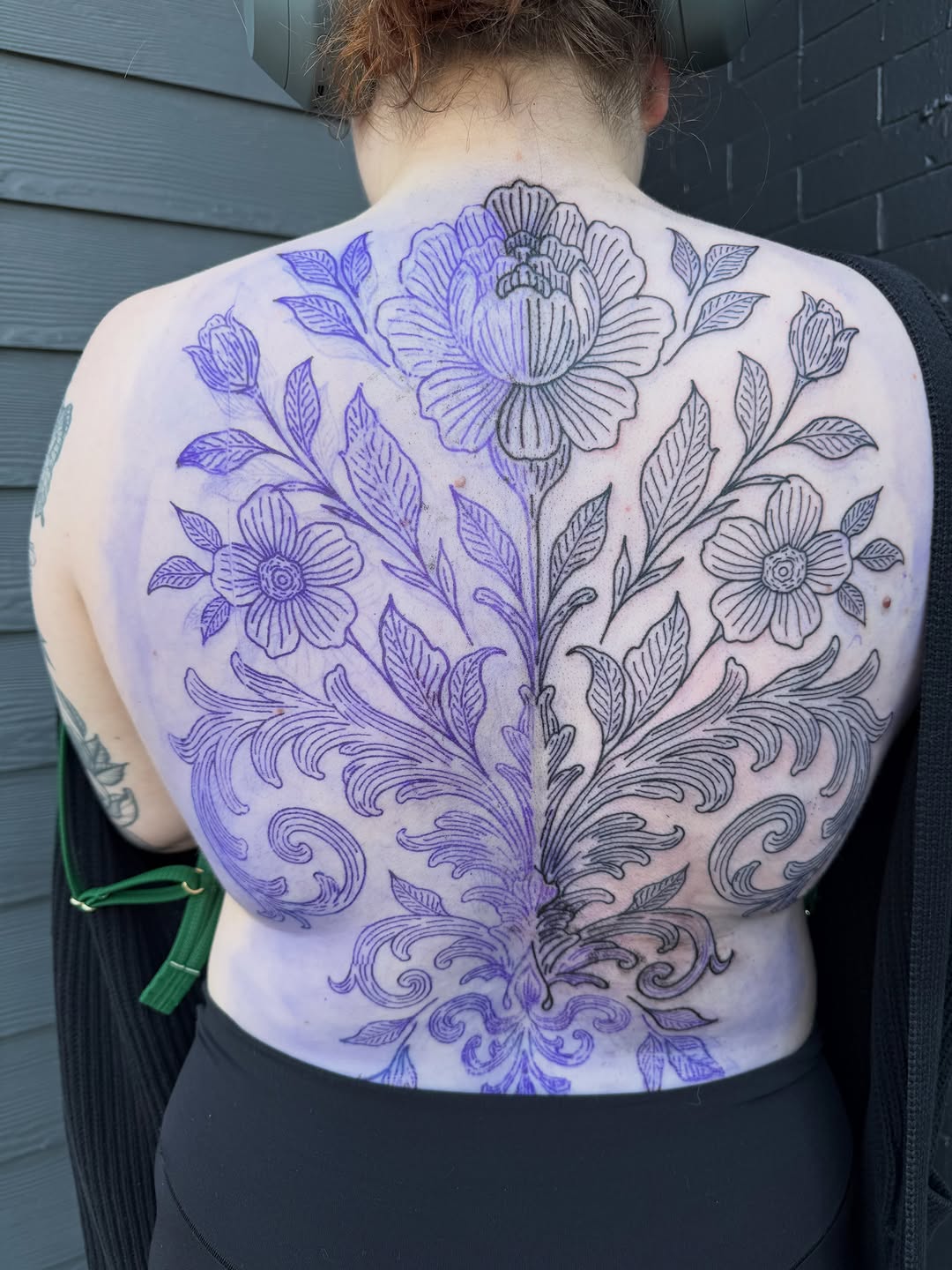 Tattoo by @the_chaotic_ginger — ornamental, black_and_grey