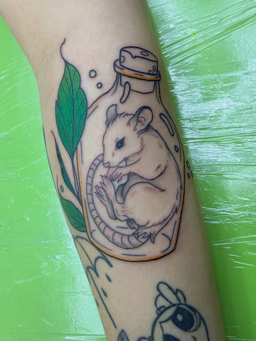 Tattoo by @toots_tattoos — illustrative, black_and_grey