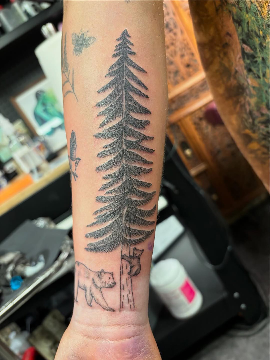 Tattoo by @inked_by_em — black_and_grey, illustrative