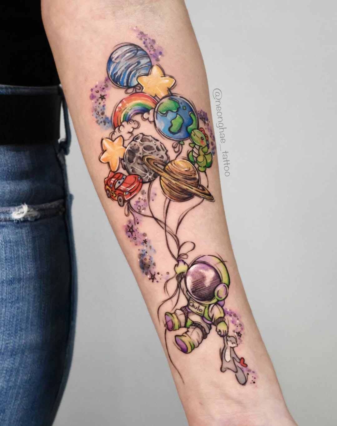 Tattoo by @neonghae β illustrative, watercolor