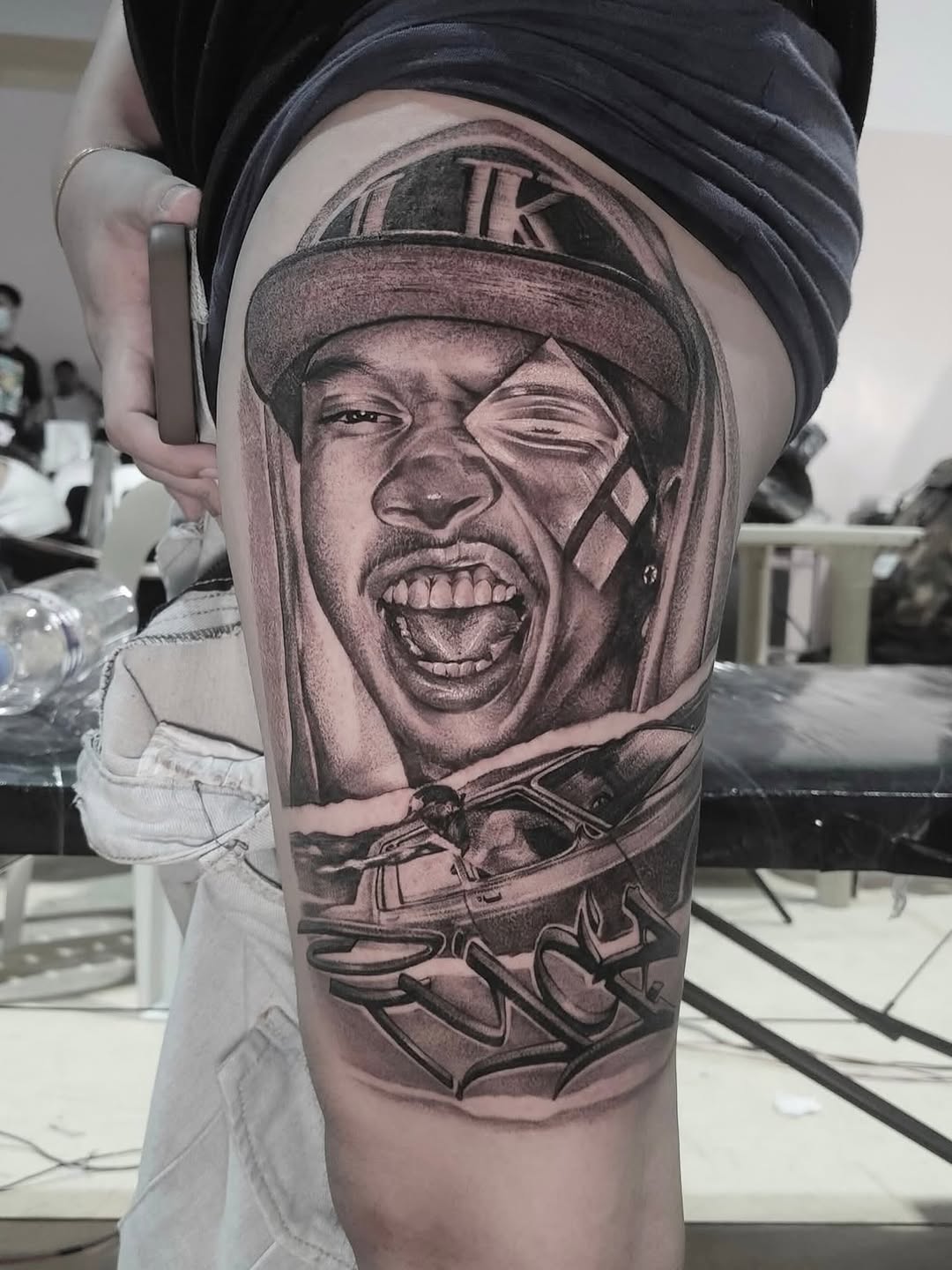 Tattoo by @ricson.mojica — realism, lettering_script