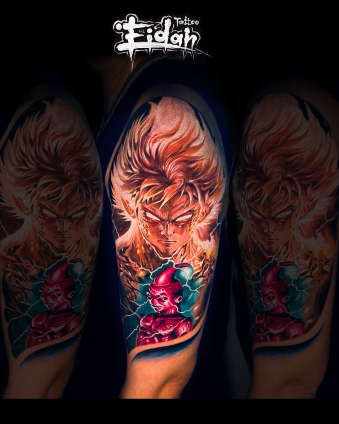 Tattoo by @eidan.tattoo — anime, realism