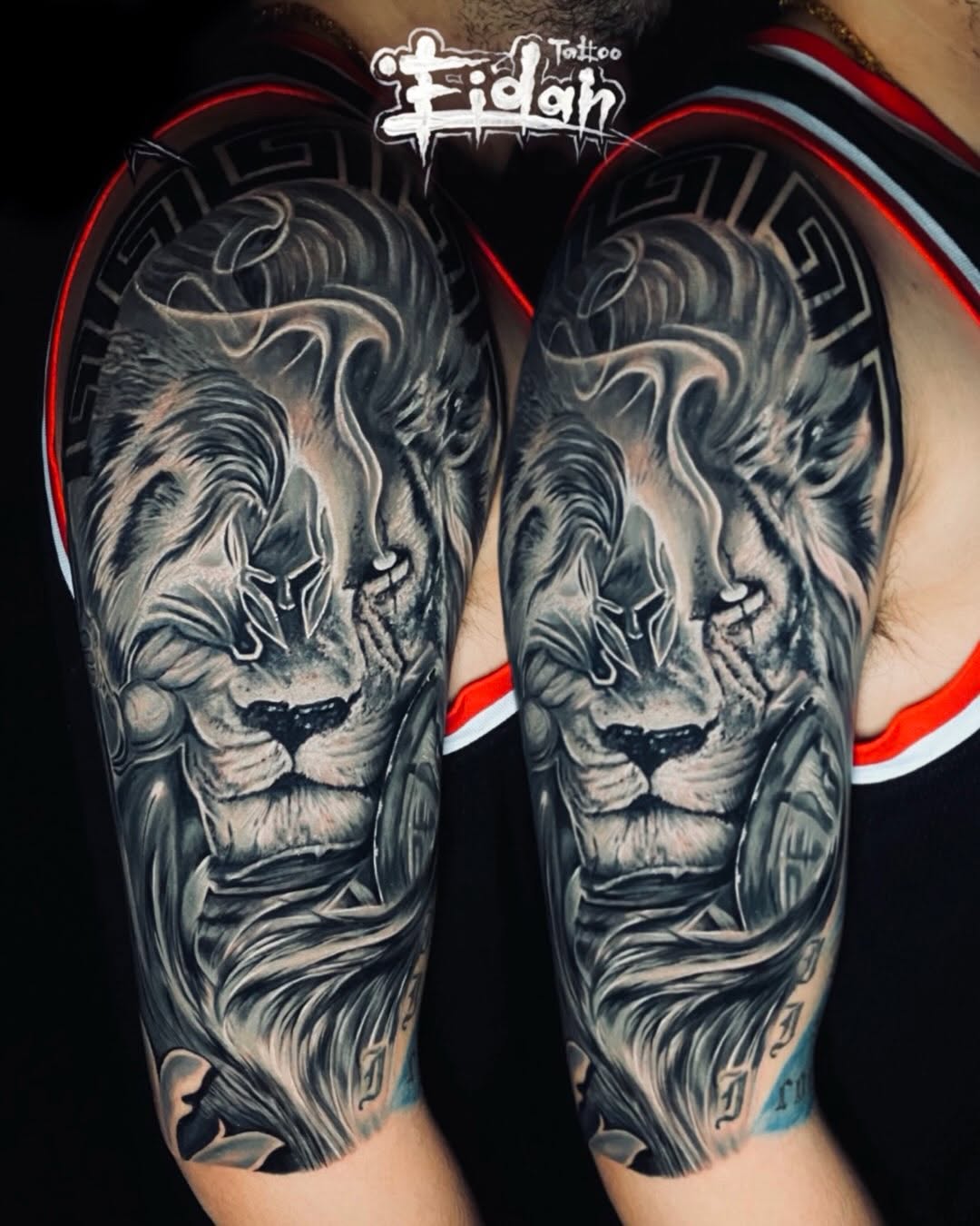 Tattoo by @eidan.tattoo — realism, black_and_grey