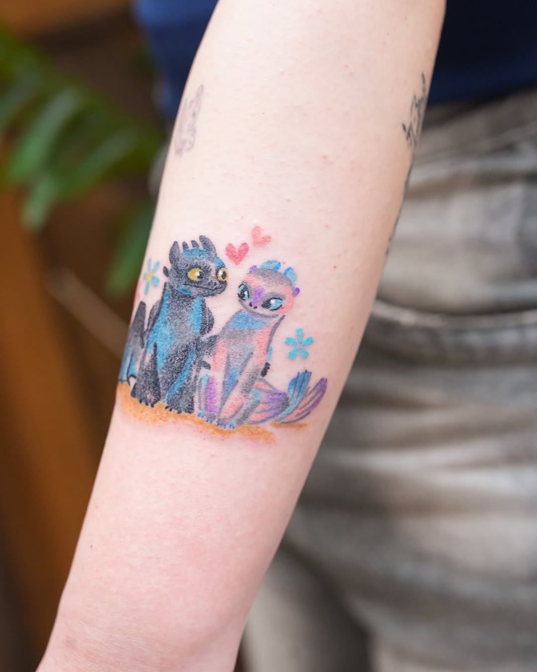 Tattoo by @lokgi.tattoo β anime, watercolor