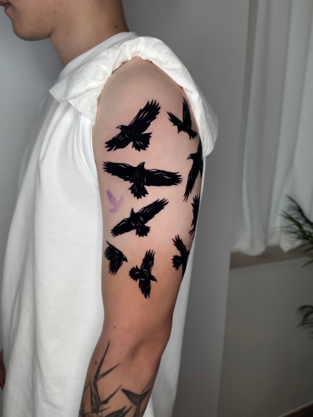 Tattoo by @mimo_tattooist__ — blackwork