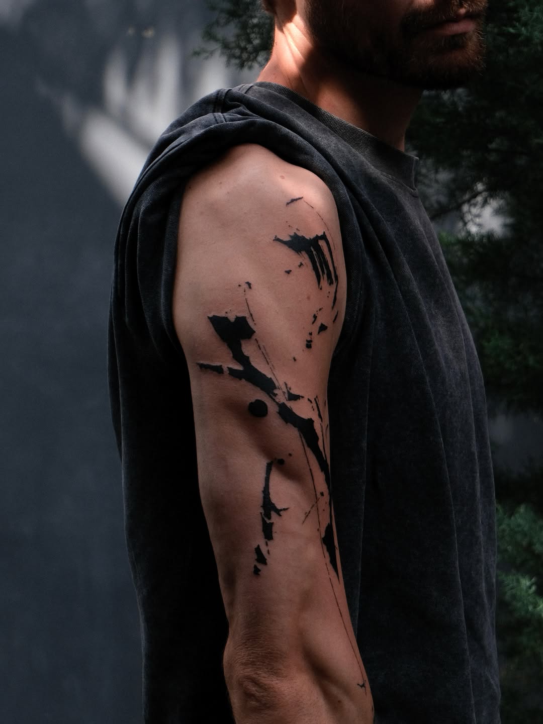 Tattoo by @tolstun.ink โ blackwork, illustrative