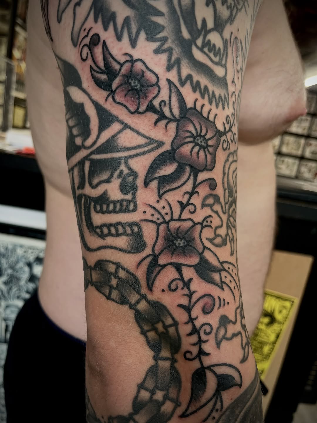 Tattoo by @kane.the.tattooer โ american_traditional, black_and_grey