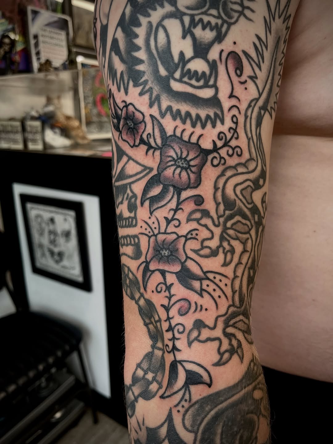 Tattoo by @kane.the.tattooer โ american_traditional, black_and_grey