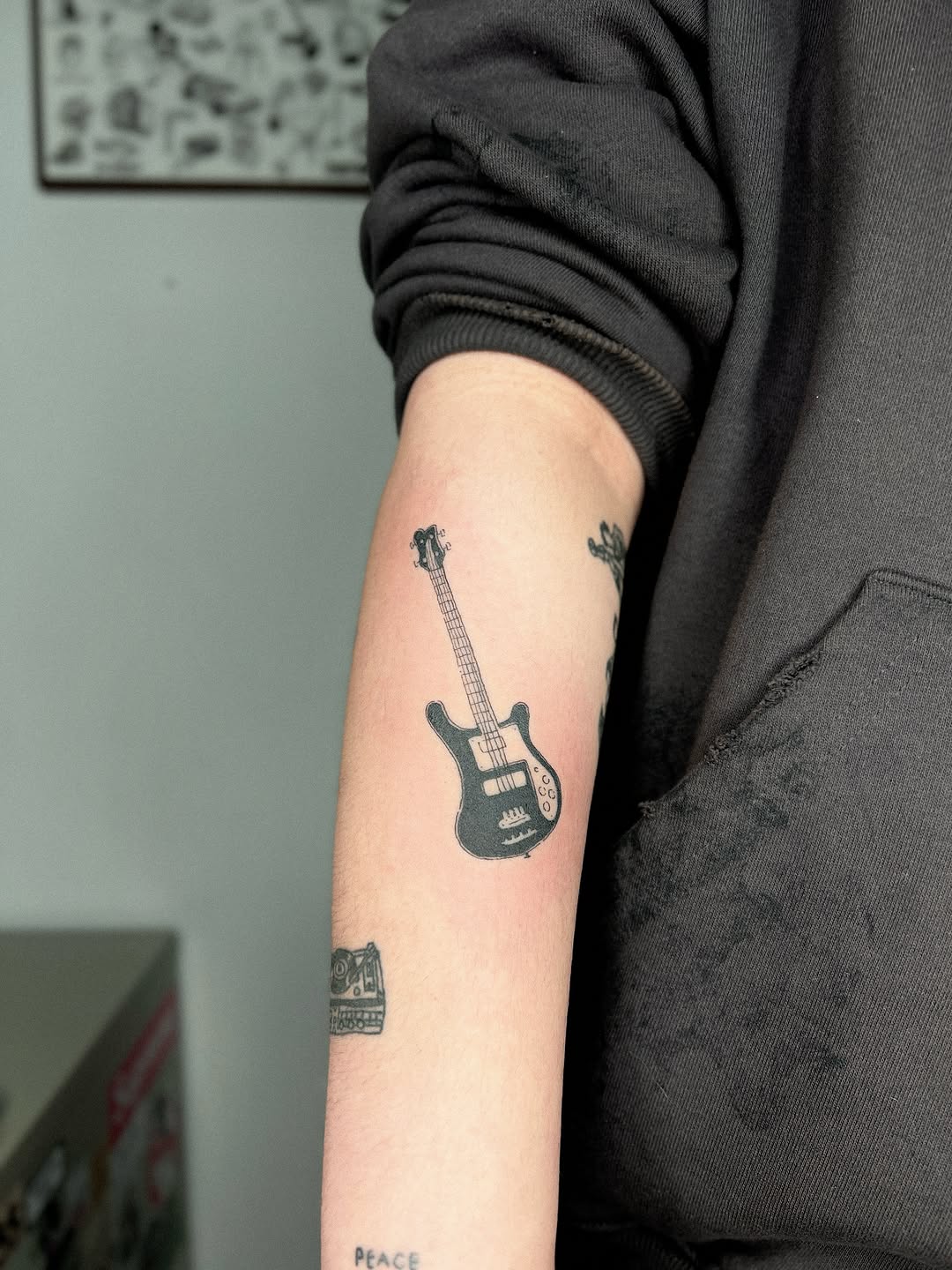 Tattoo by @555museum — blackwork