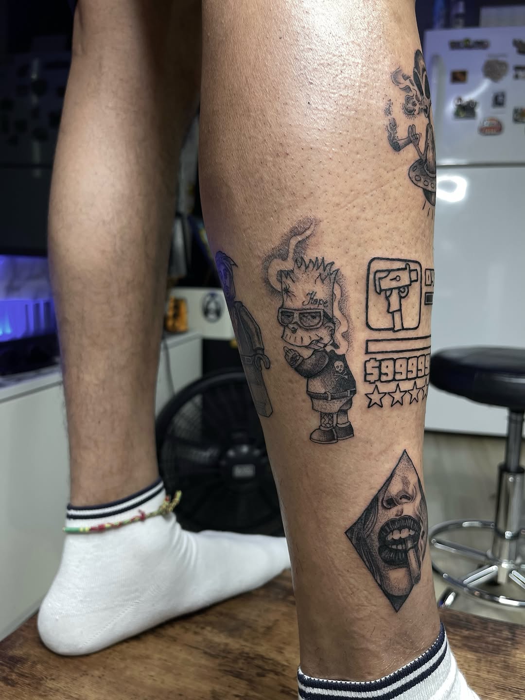 Tattoo by @russellefandialan โ new_school, black_and_grey