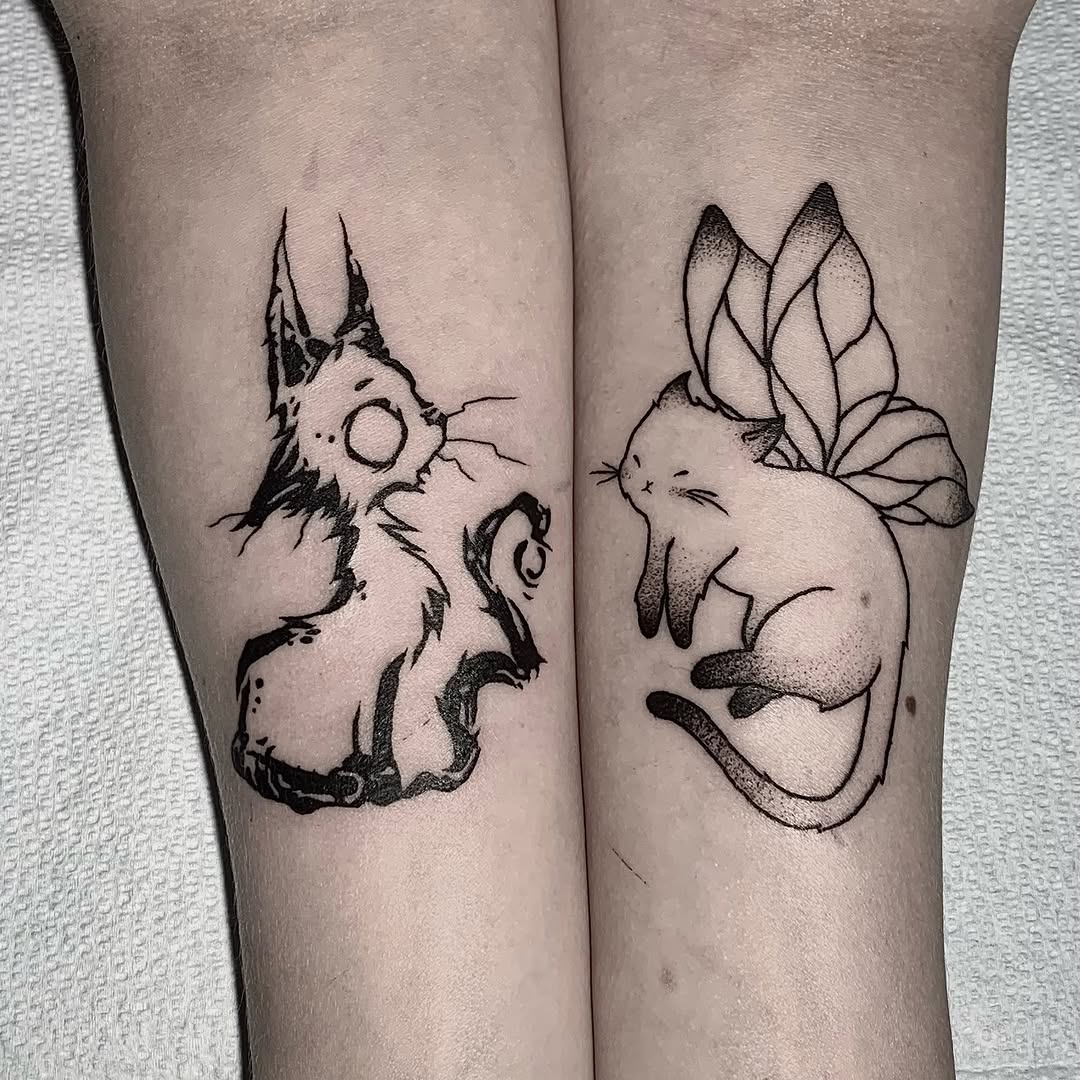 Tattoo by @gutsandink โ illustrative, dotwork