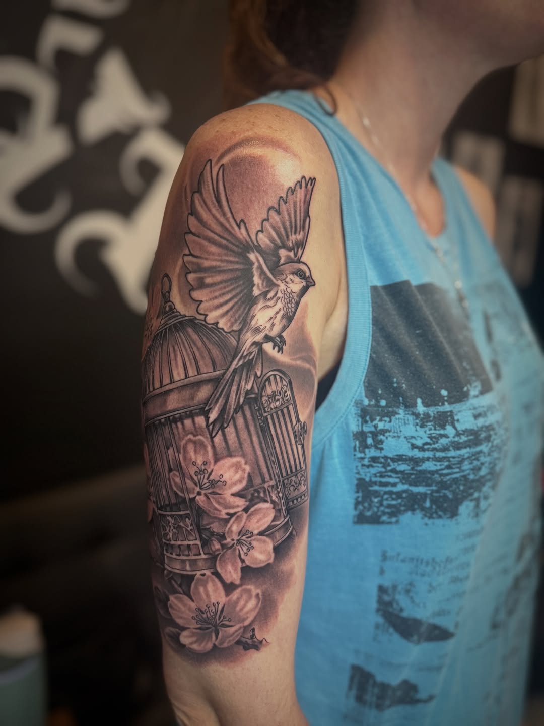 Tattoo by @jaytattoo405 — realism, black_and_grey