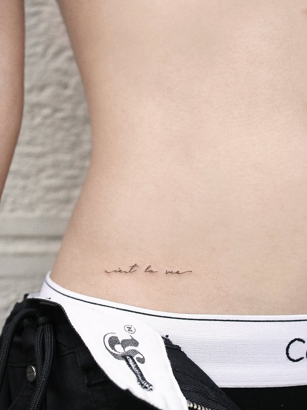 Tattoo by @gaeun.tattoo — lettering_script, fine_line