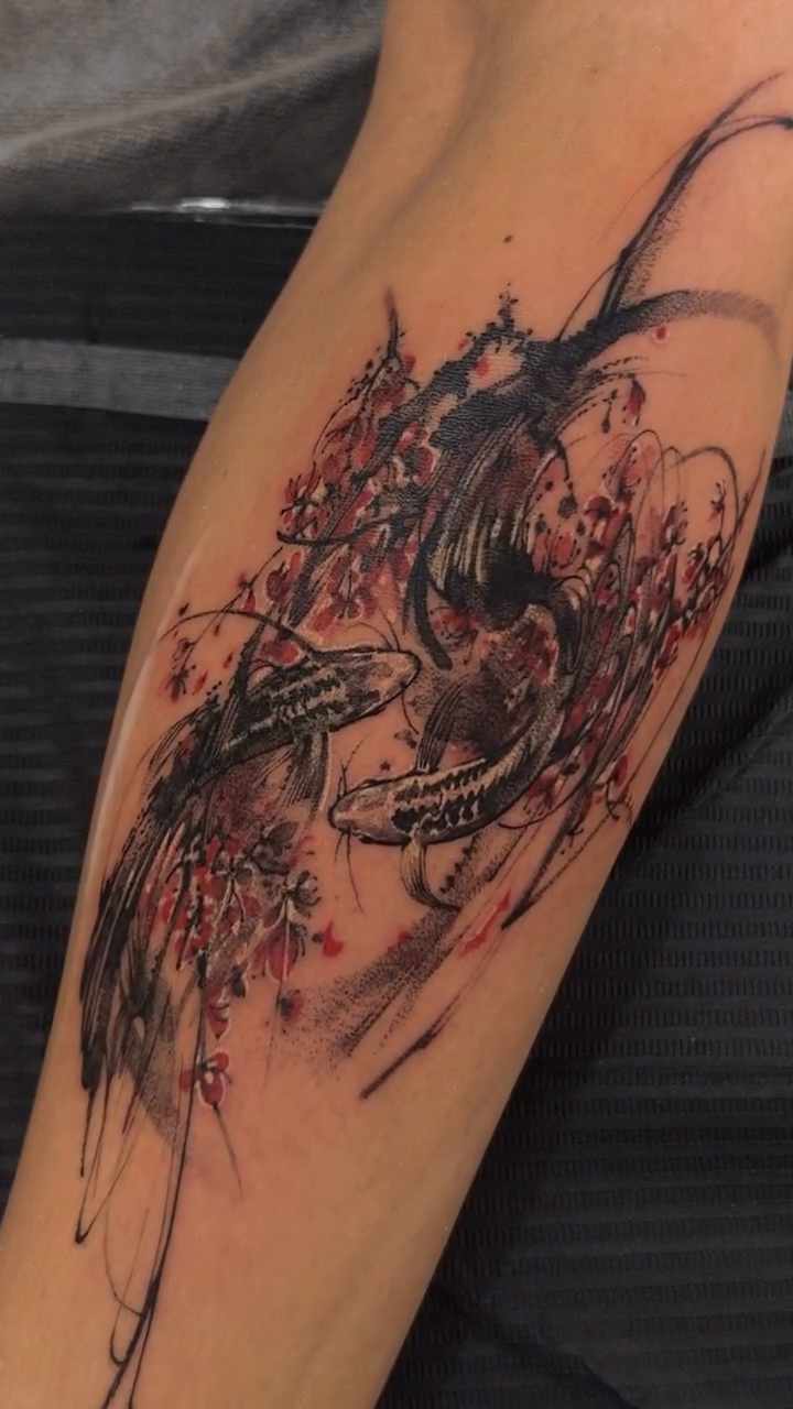 Tattoo by @ati.ful — japanese_irezumi, trash_polka