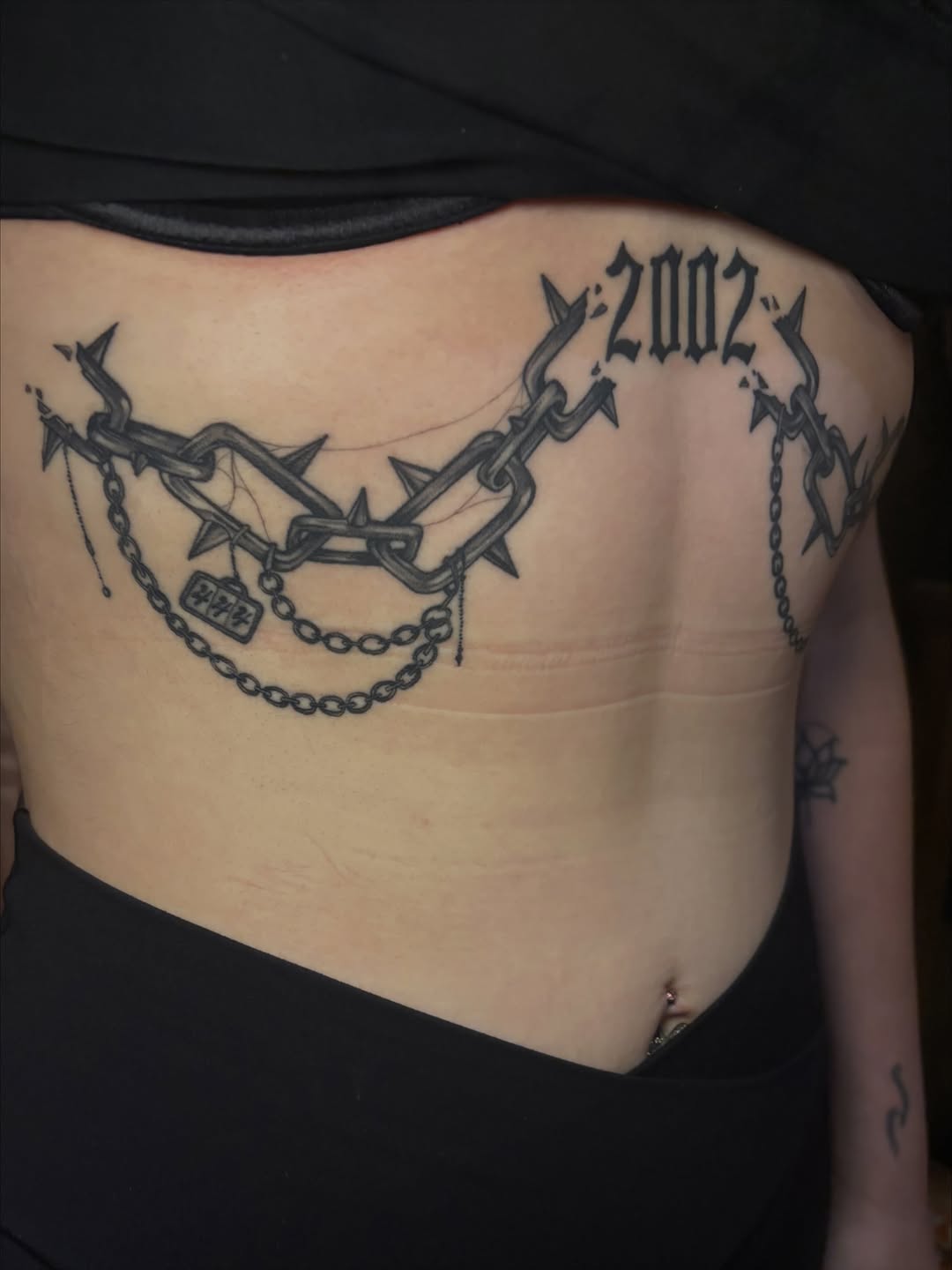 Tattoo by @meluusiine — lettering_script, blackwork