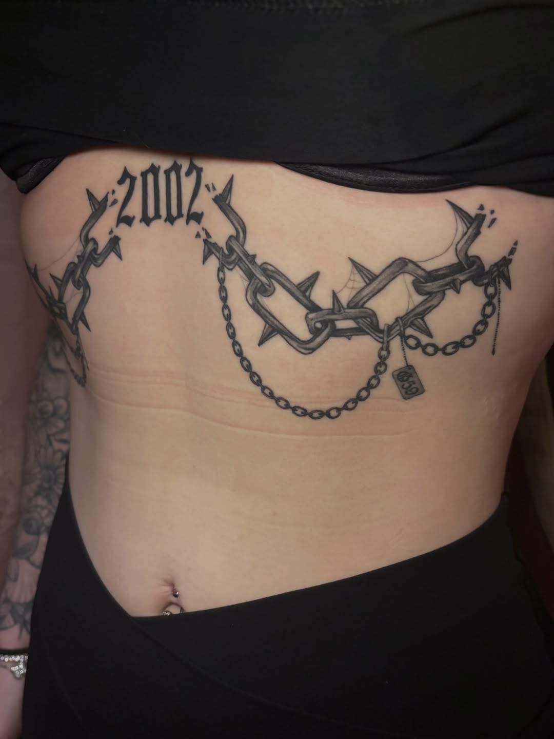 Tattoo by @meluusiine — lettering_script, blackwork