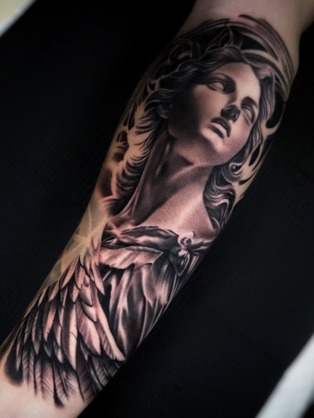 Tattoo by @inkbymaaku — realism, black_and_grey