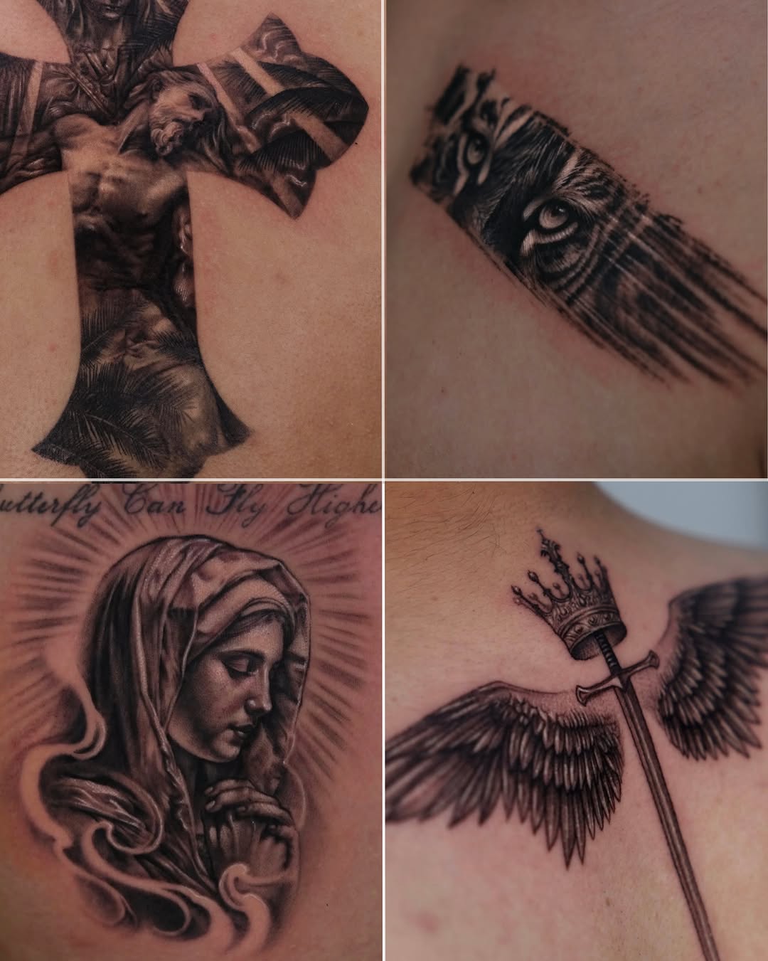 Tattoo by @gisoo.tat β realism, black_and_grey