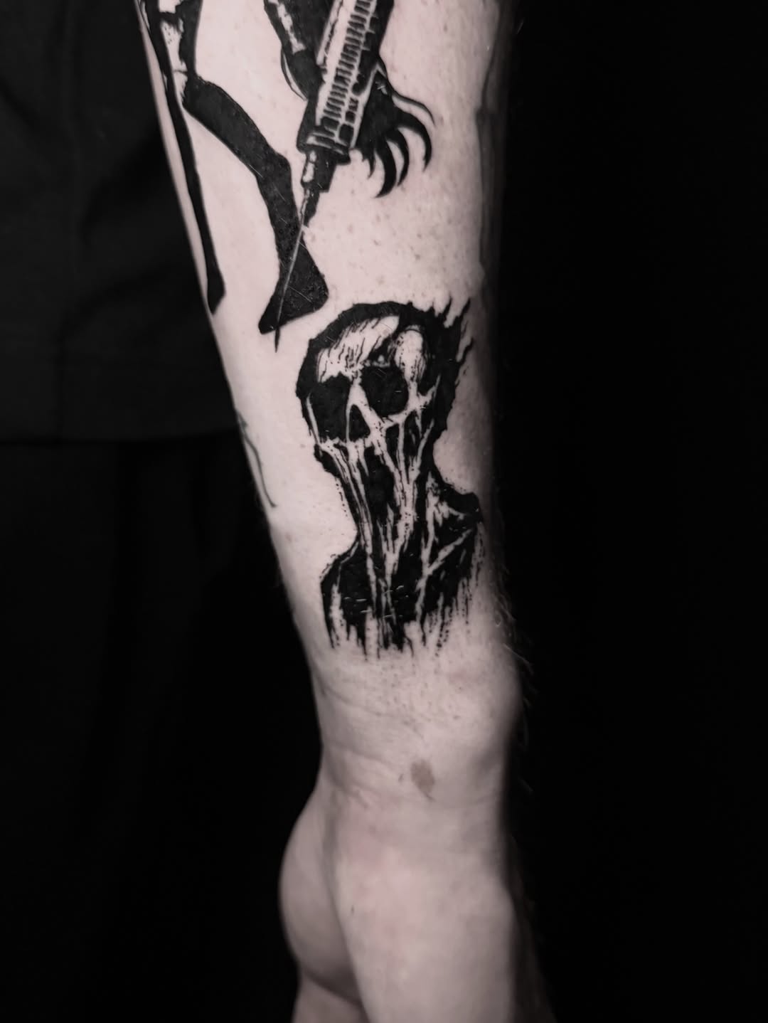 Tattoo by @boniaart — blackwork, illustrative