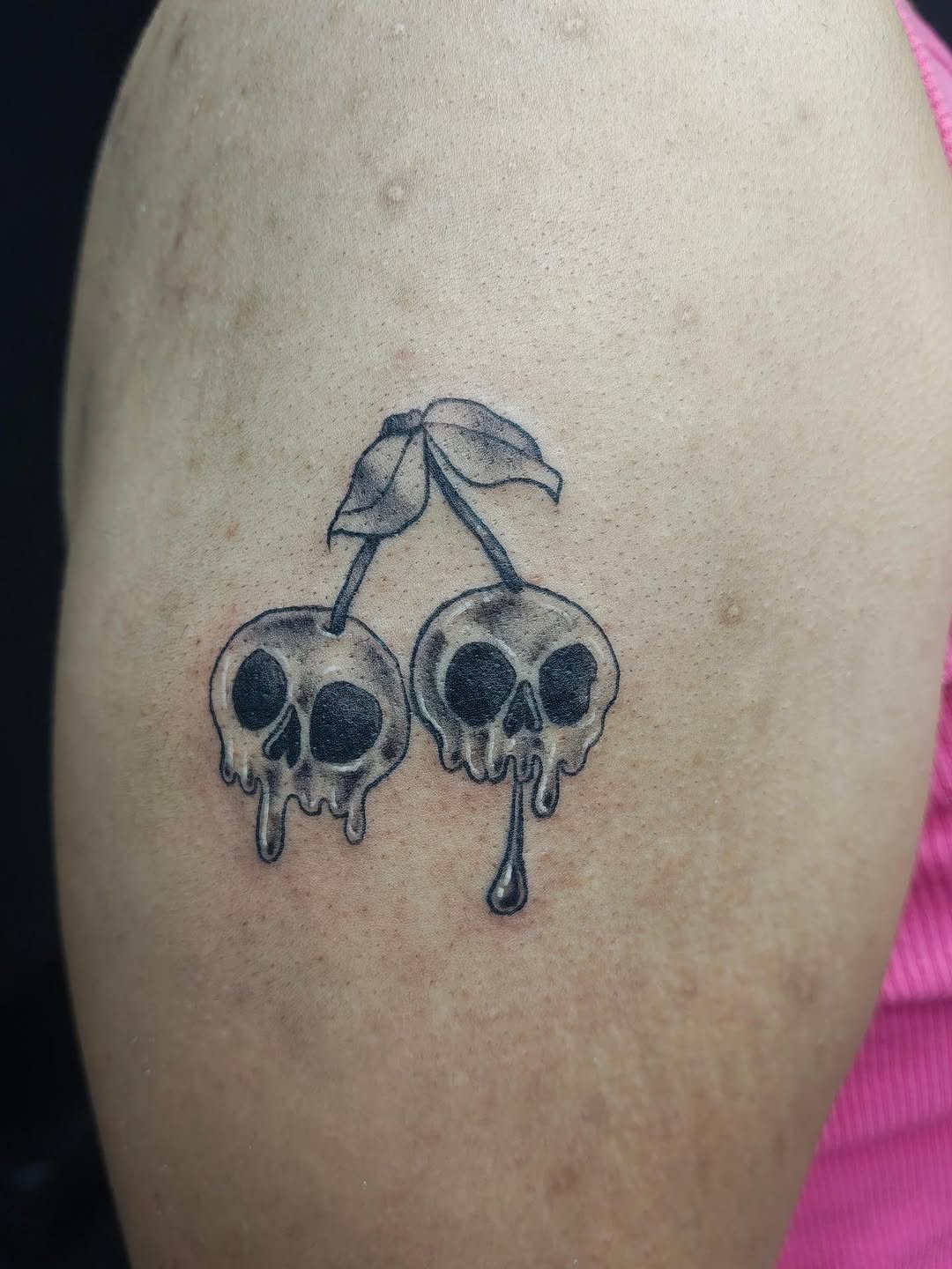 Tattoo by @peekaboo.img โ dark_realism, black_and_grey