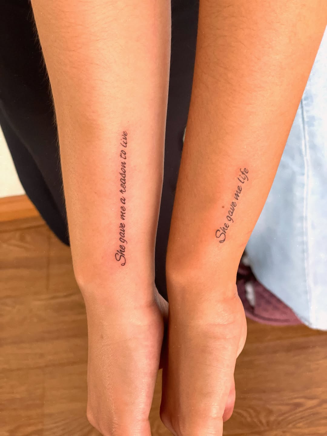 Tattoo by @ratna.archy — lettering_script, fine_line