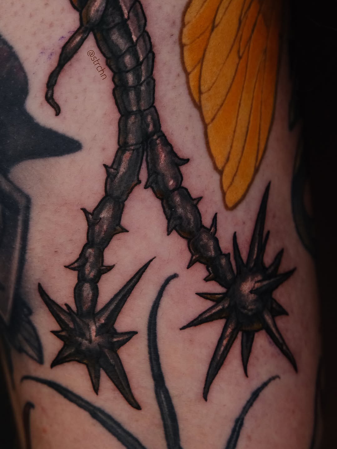 Tattoo by @strchn — realism, black_and_grey