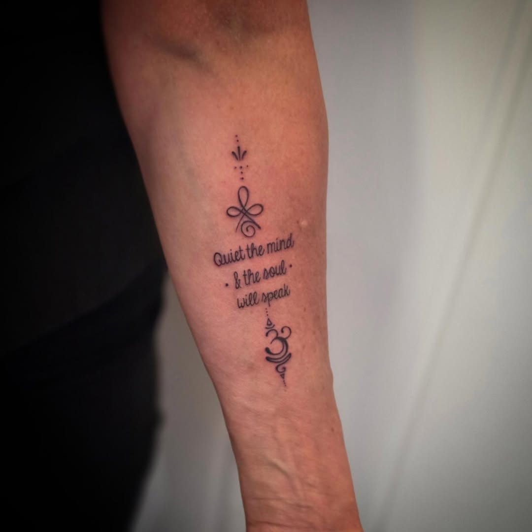 Tattoo by @ivy_inks — lettering_script, fine_line