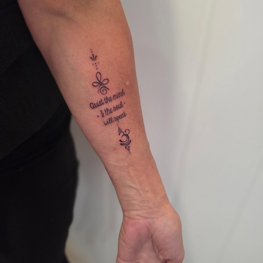 Tattoo by @ivy_inks — lettering_script, fine_line