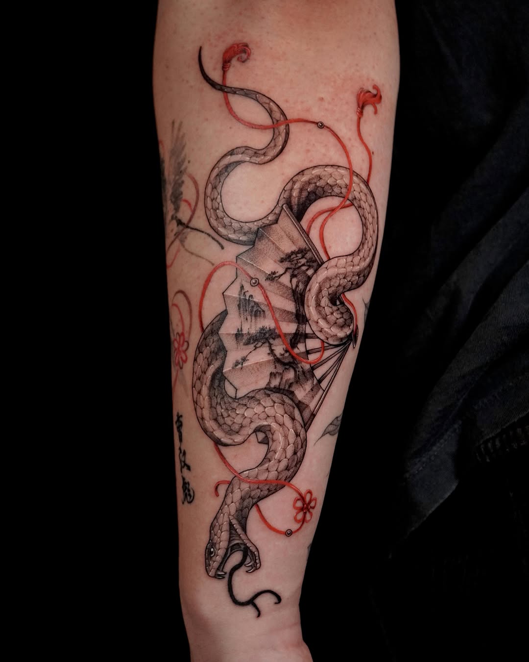 Tattoo by @153cm_tattoo — japanese_irezumi, black_and_grey