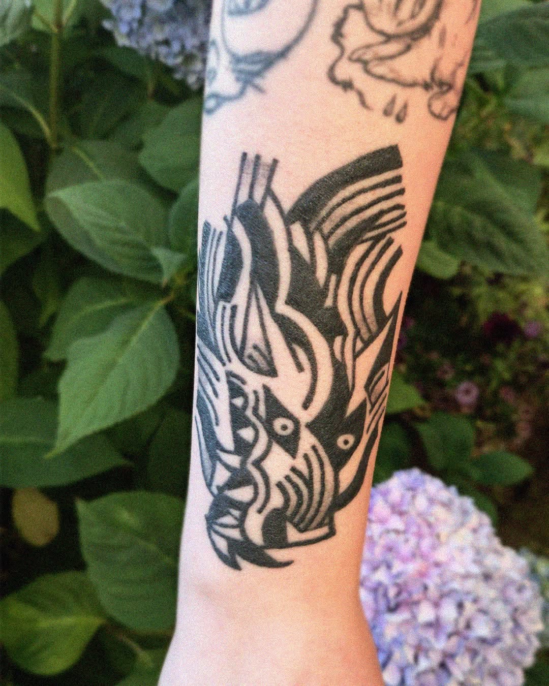 Tattoo by @birdfingers — blackwork