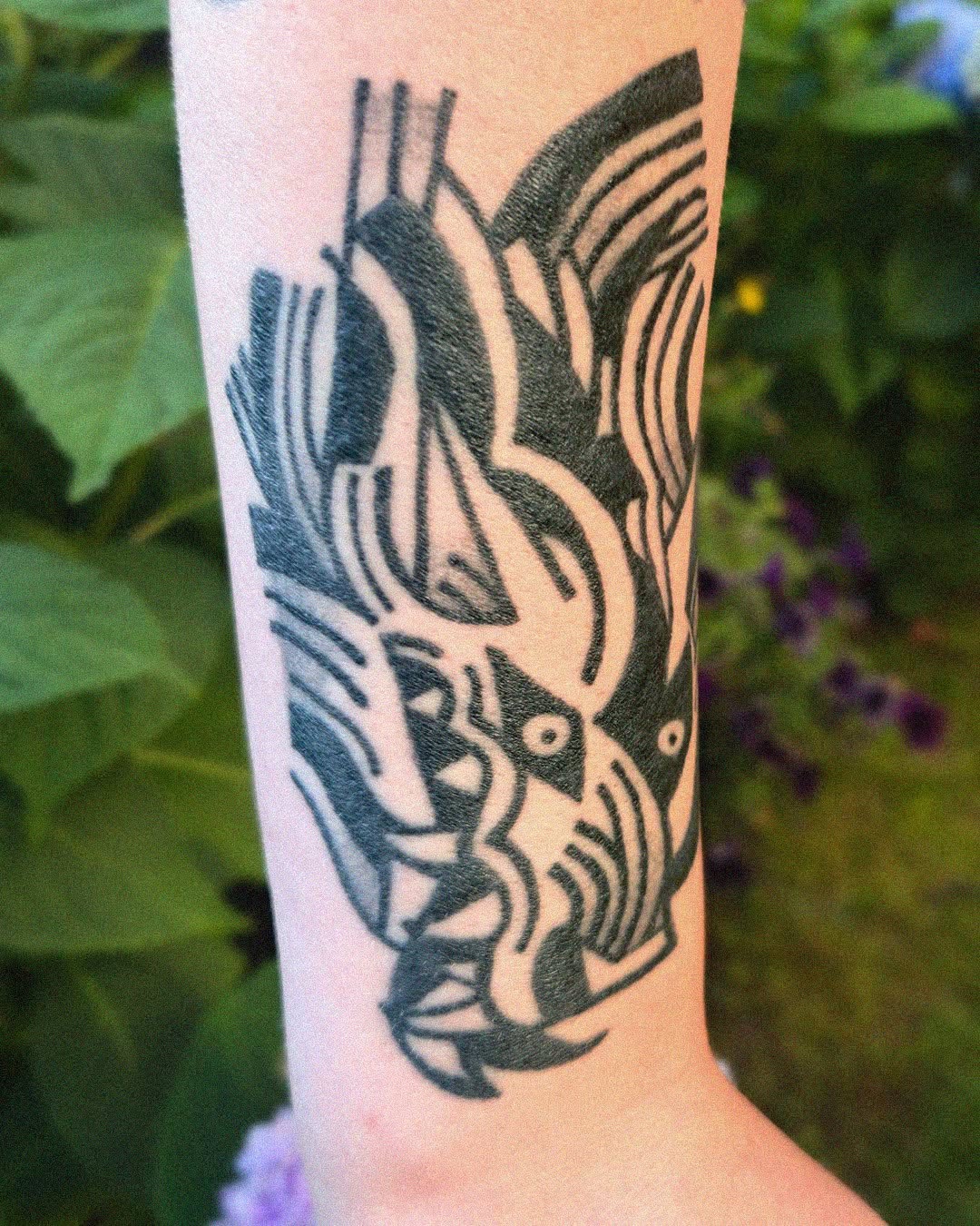 Tattoo by @birdfingers — blackwork