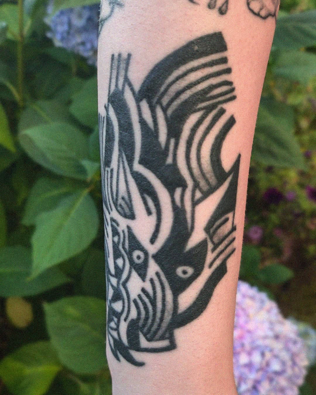 Tattoo by @birdfingers — blackwork
