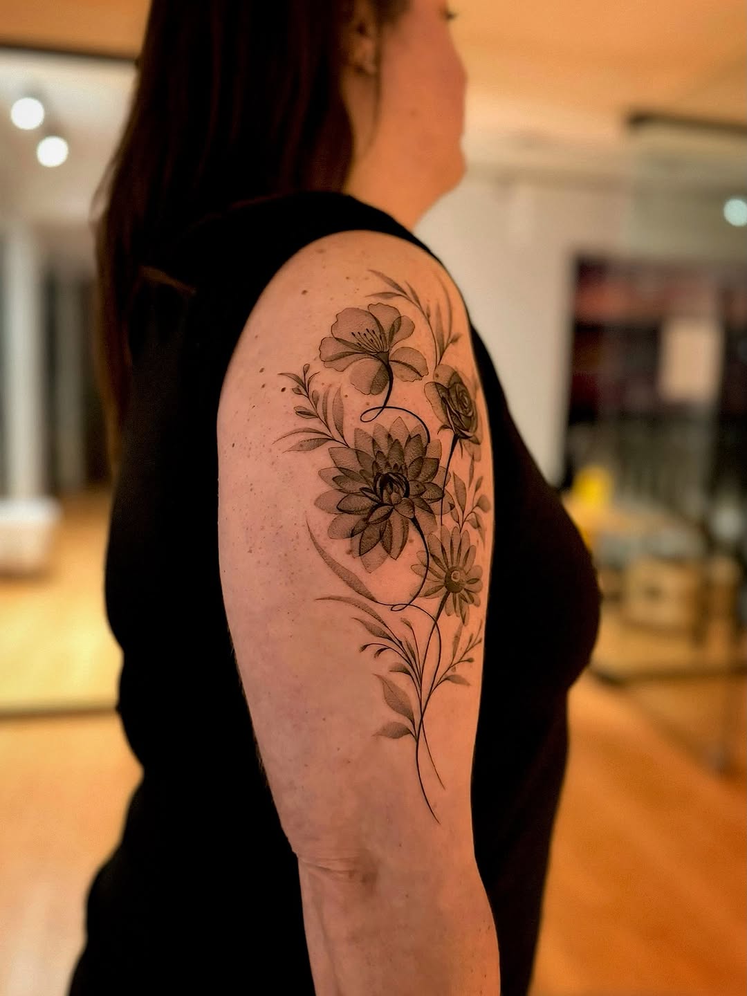 Tattoo by @tattooer_nick β fine_line, black_and_grey