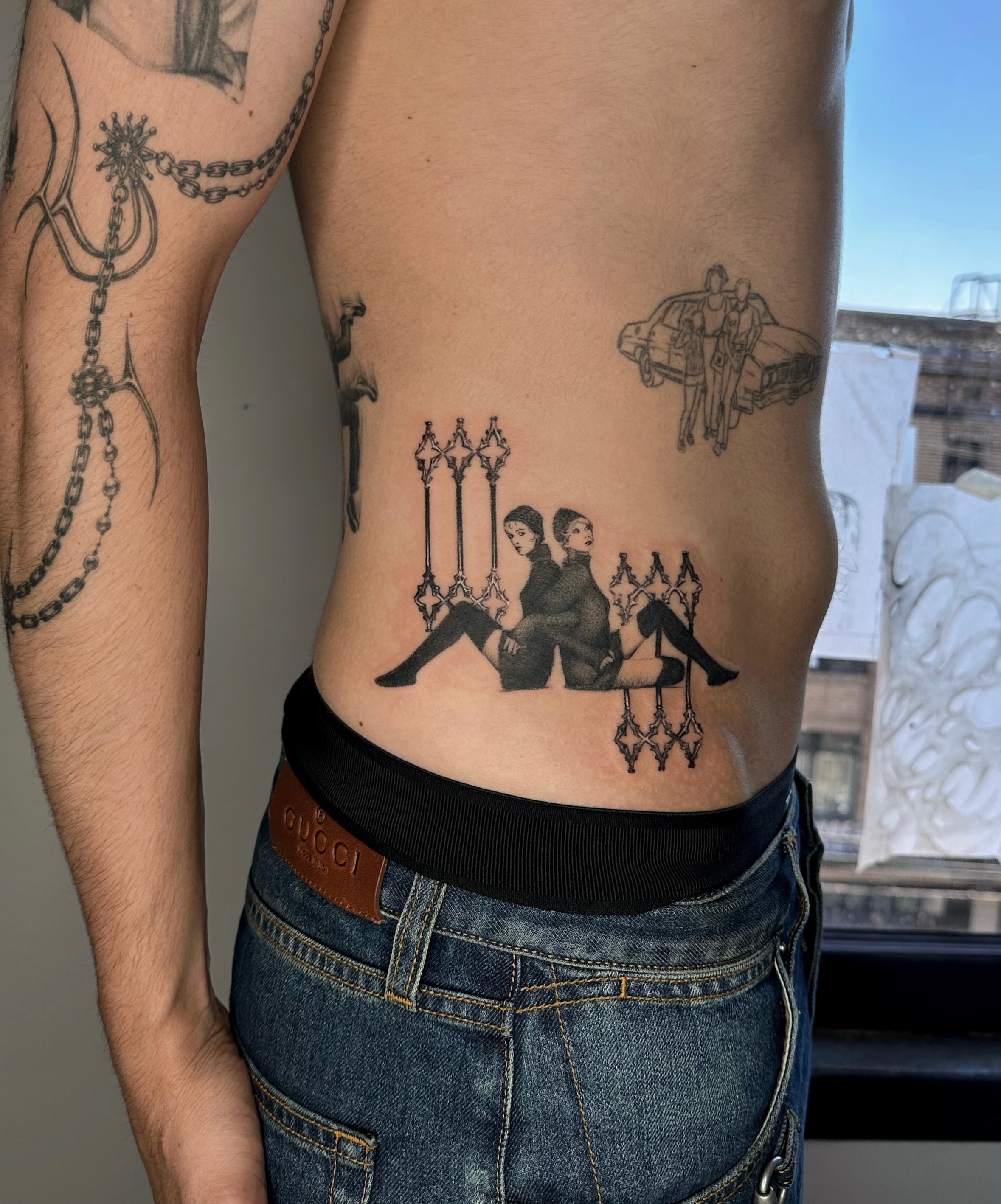 Tattoo by @sexytattoofactory — black_and_grey, fine_line