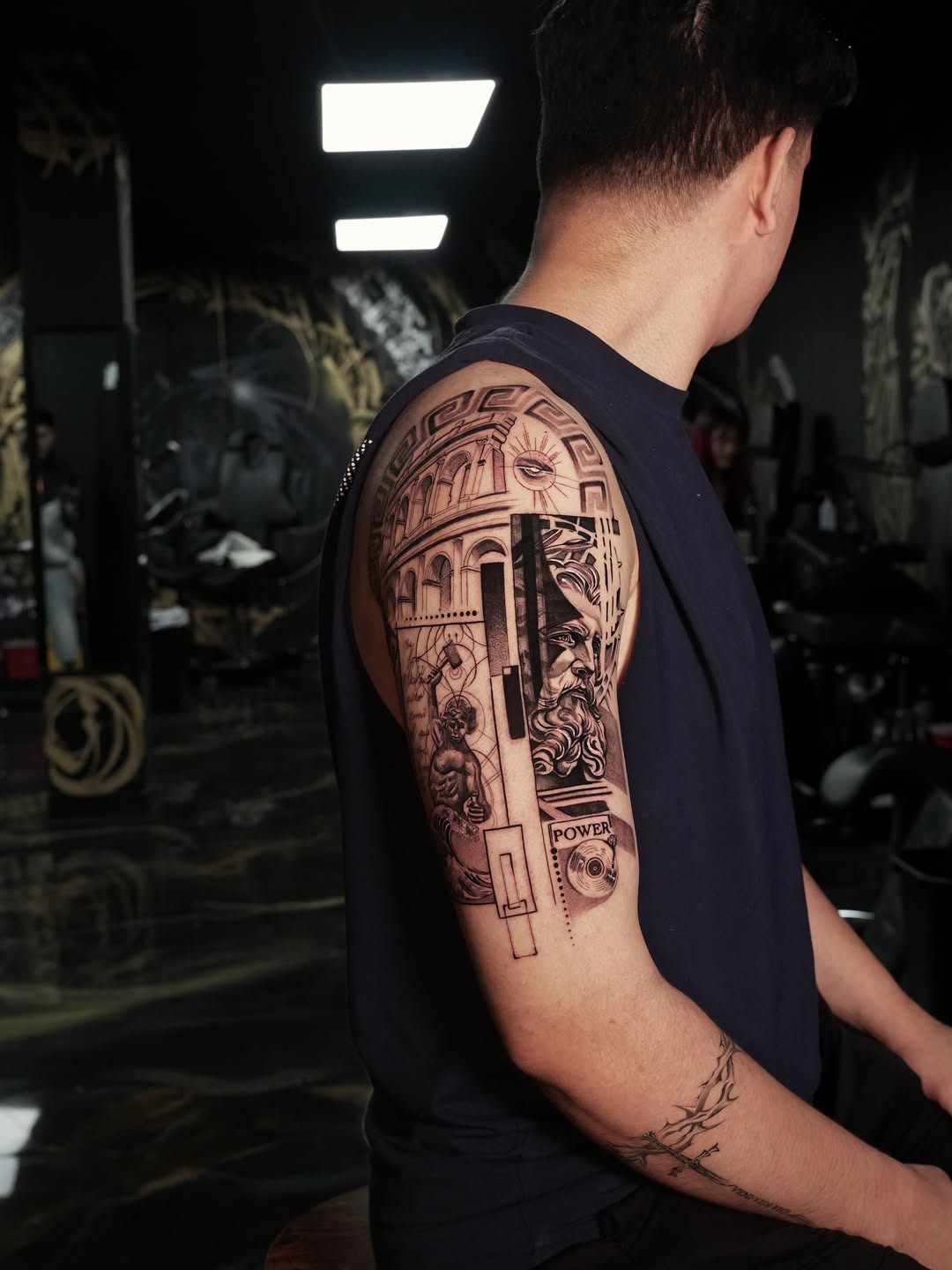Tattoo by @alejoibanezart โ realism, black_and_grey