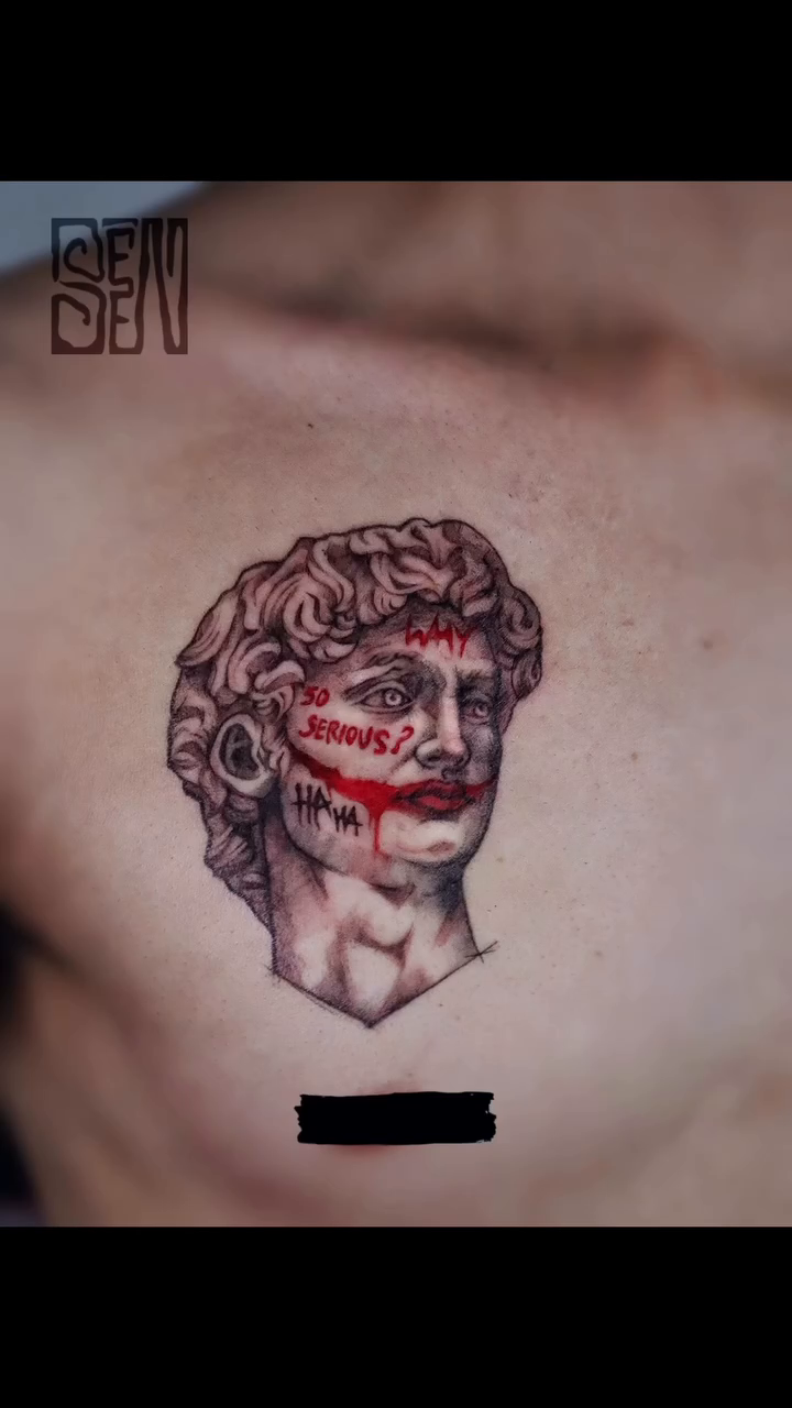 Tattoo by @seen.ttt โ realism, black_and_grey