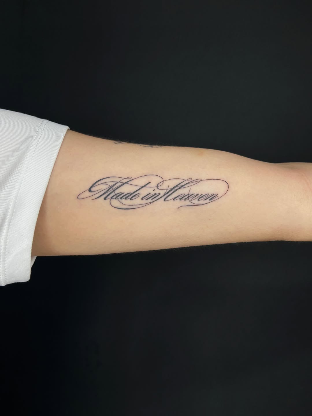 Tattoo by @etched.with.ink — lettering_script, fine_line