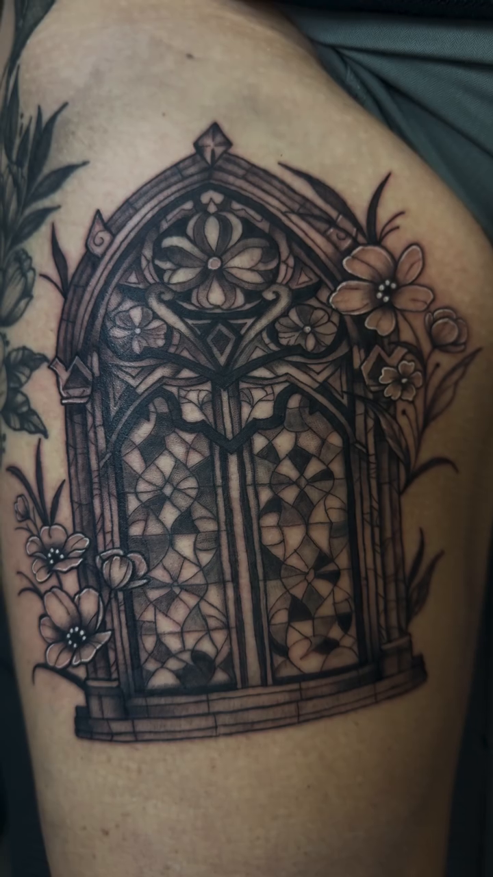 Tattoo by @needlemami β black_and_grey, dark_realism