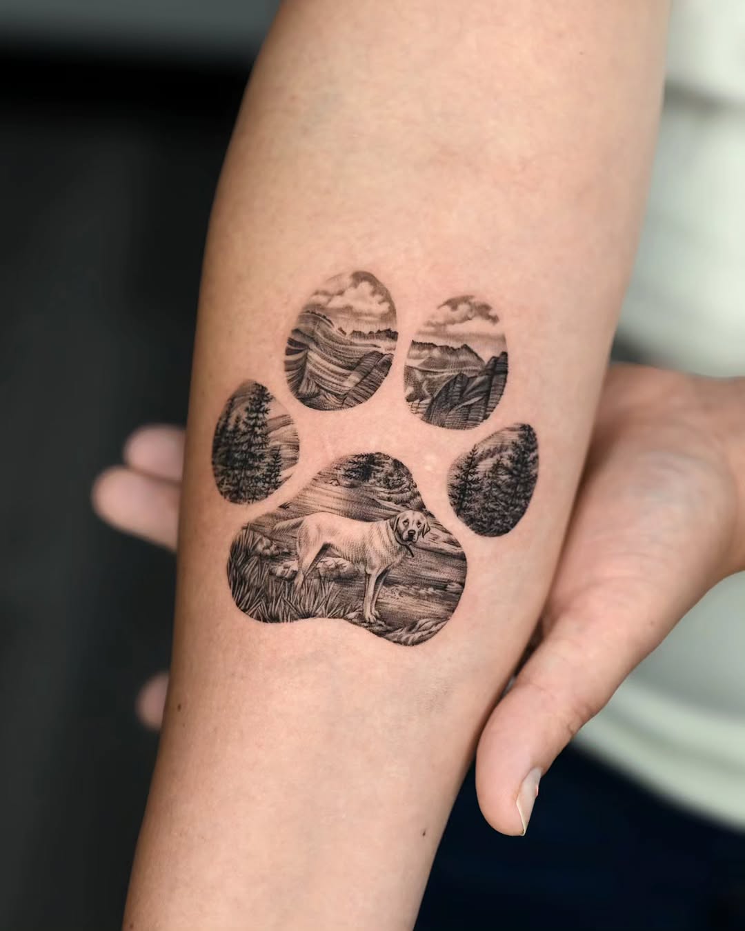Tattoo by @cien_ink — realism, black_and_grey