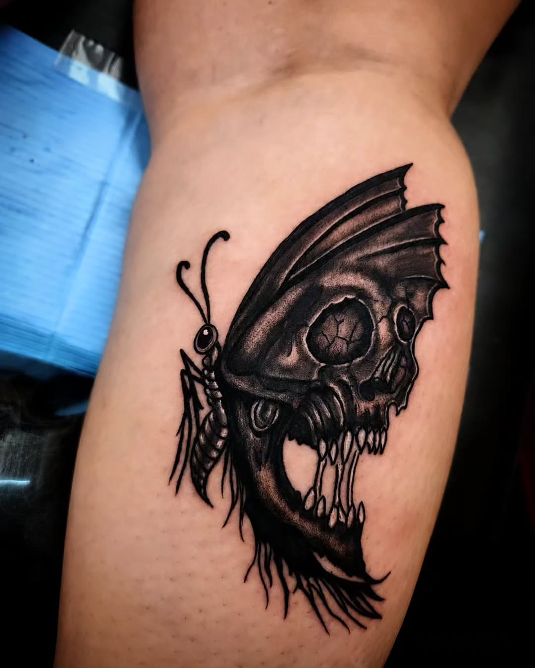 Tattoo by @midnight.panda.ink — dark_realism, blackwork