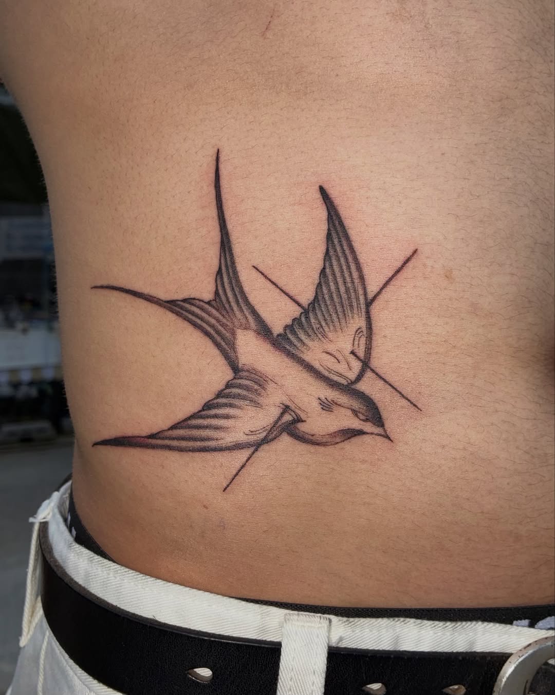 Tattoo by @stee_tt โ fine_line, black_and_grey
