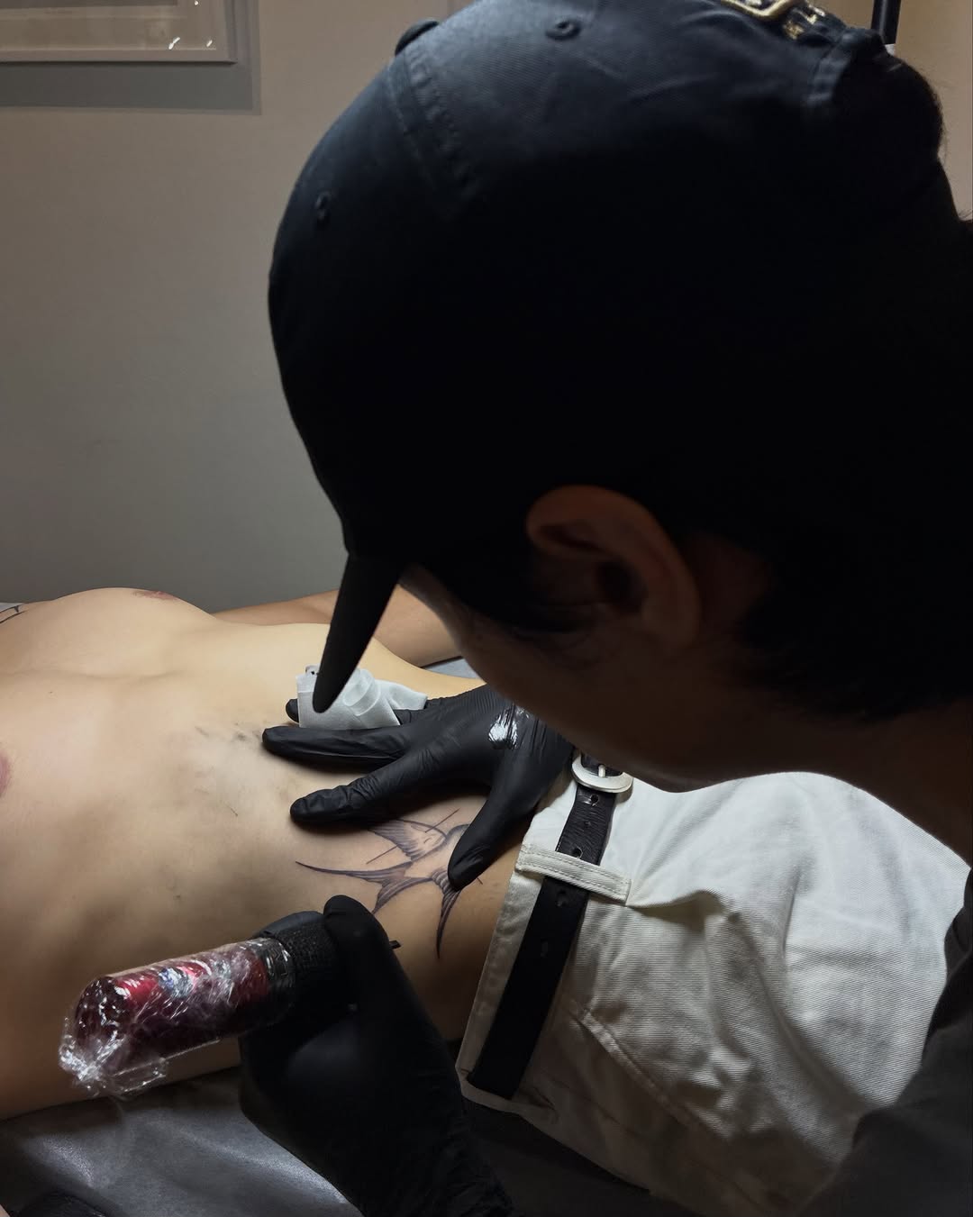 Tattoo by @stee_tt โ fine_line, black_and_grey